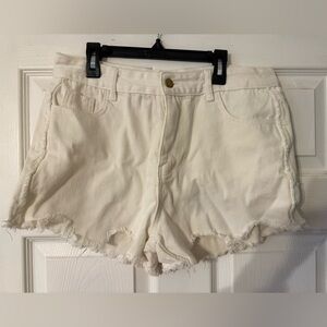 SHEIN white Jean Shorts